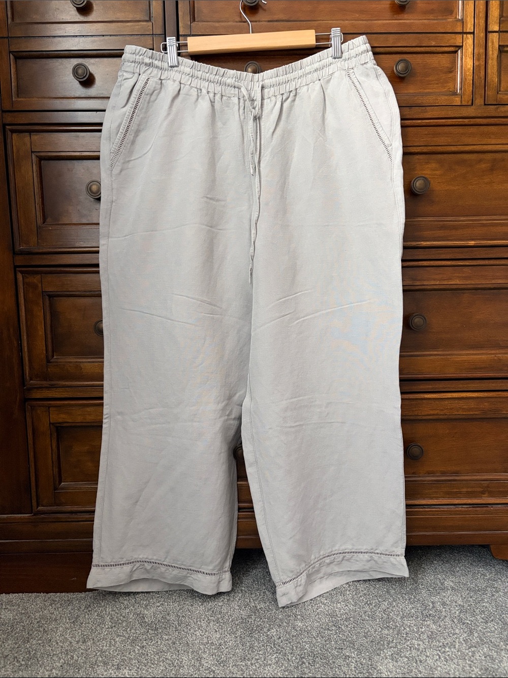 Lane Bryant linen/rayon blend pants